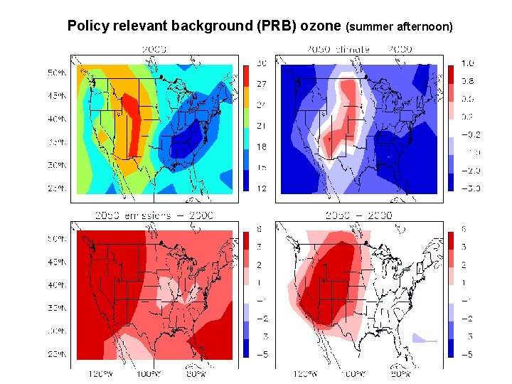 Policy relevant background (PRB) ozone (summer afternoon) 