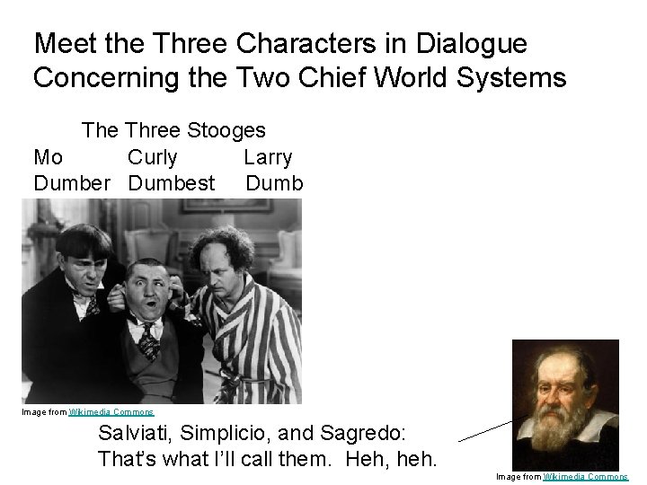 Meet the Three Characters in Dialogue Concerning the Two Chief World Systems The Three