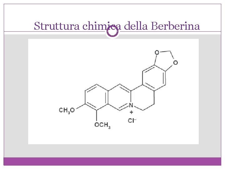 Struttura chimica della Berberina 