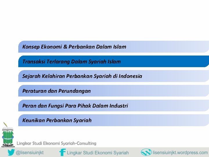 Konsep Ekonomi & Perbankan Dalam Islam Transaksi Terlarang Dalam Syariah Islam Sejarah Kelahiran Perbankan