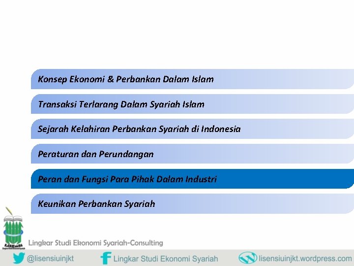 Konsep Ekonomi & Perbankan Dalam Islam Transaksi Terlarang Dalam Syariah Islam Sejarah Kelahiran Perbankan