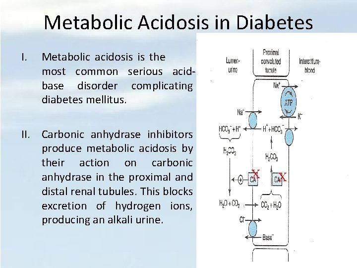 Metabolic Acidosis in Diabetes Metabolic acidosis is the most common serious acidbase disorder complicating