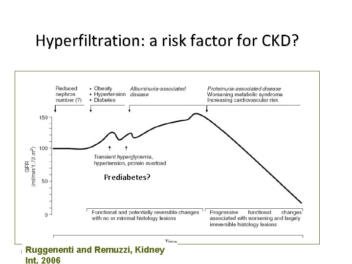 Hyperfiltration: a risk factor for CKD? Prediabetes? Ruggenenti 02. 12. 2020 Int. 2006 and