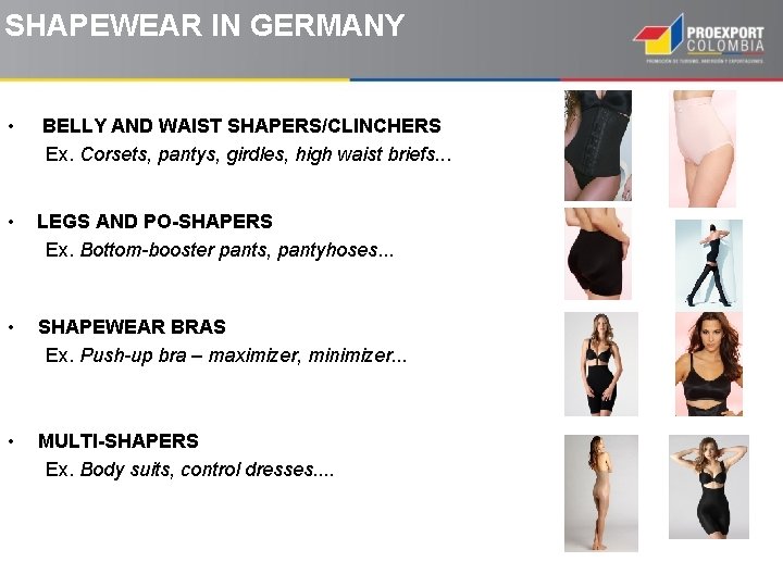 SHAPEWEAR IN GERMANY • BELLY AND WAIST SHAPERS/CLINCHERS Ex. Corsets, pantys, girdles, high waist