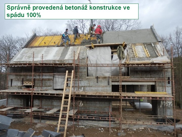  Správně provedená betonáž konstrukce ve spádu 100% Stránka 27 Moderní trendy v betonu