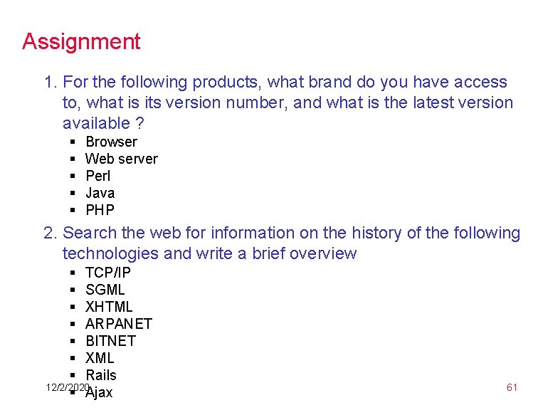 Assignment 1. For the following products, what brand do you have access to, what Assignment 1. For the following products, what brand do you have access to, what