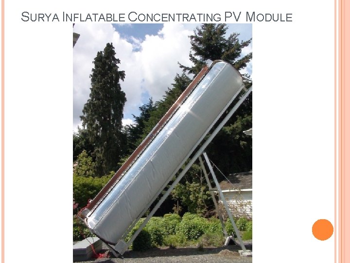 SURYA INFLATABLE CONCENTRATING PV MODULE 