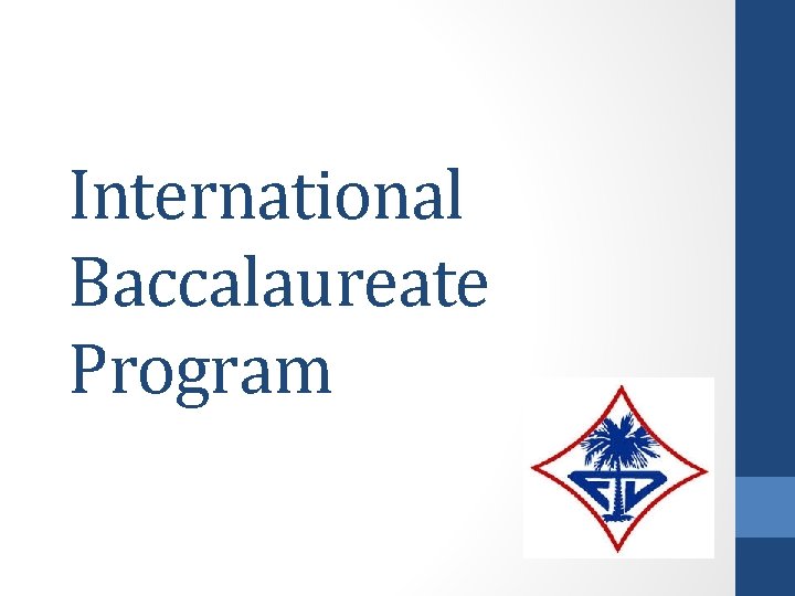 International Baccalaureate Program 