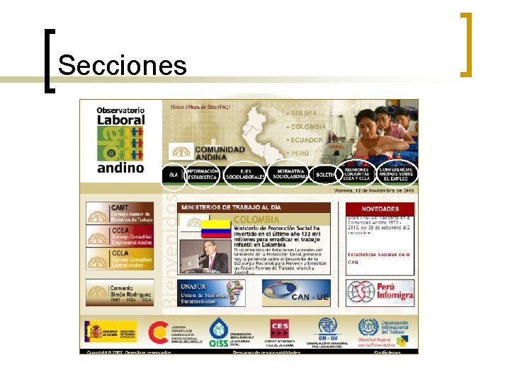 Secciones 
