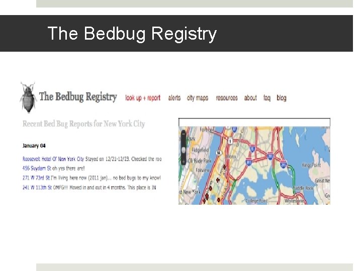 The Bedbug Registry 