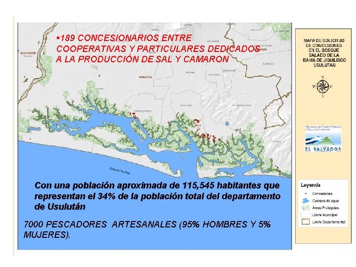  189 CONCESIONARIOS ENTRE COOPERATIVAS Y PARTICULARES DEDICADOS A LA PRODUCCIÓN DE SAL Y