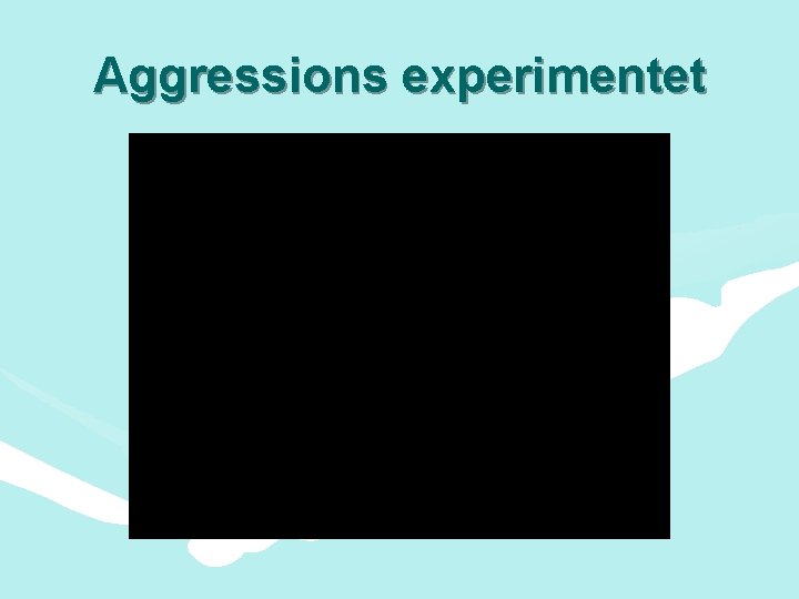 Aggressions experimentet 