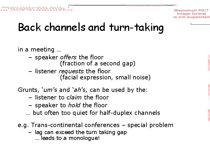 Back channels and turn-taking in a meeting … – speaker offers the floor (fraction