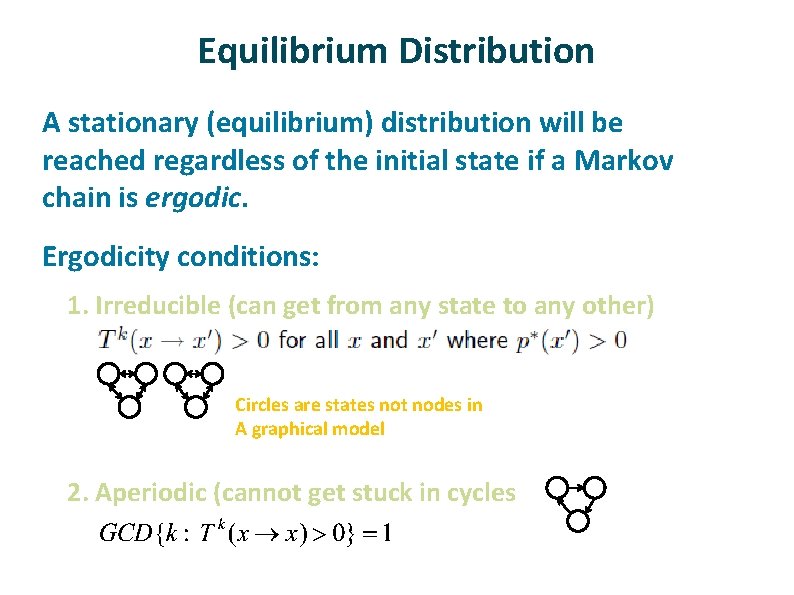 Equilibrium Distribution ü ü A stationary (equilibrium) distribution will be reached regardless of the Equilibrium Distribution ü ü A stationary (equilibrium) distribution will be reached regardless of the