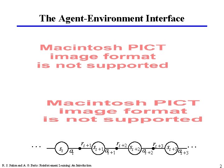 The Agent-Environment Interface . . . st at rt +1 R. S. Sutton and