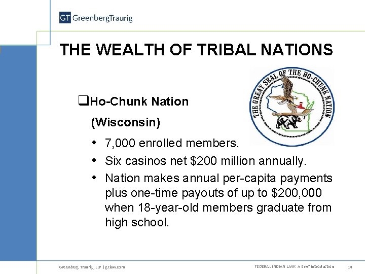 FEDERAL INDIAN LAW A Brief Introduction By Troy
