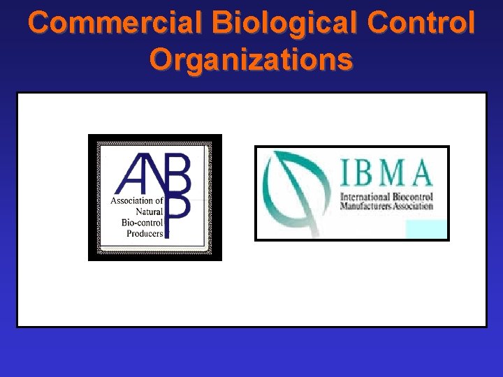 Commercial Biological Control Organizations 