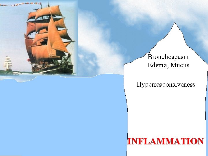 Bronchospasm Edema, Mucus Hyperresponsiveness INFLAMMATION 