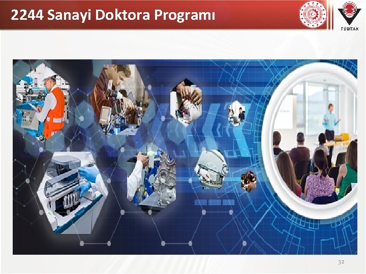 2244 Sanayi Doktora Programı TÜBİTAK 32 