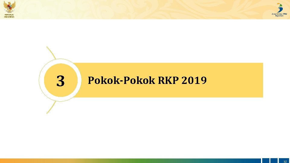 REPUBLIK INDONESIA 3 Pokok-Pokok RKP 2019 12 