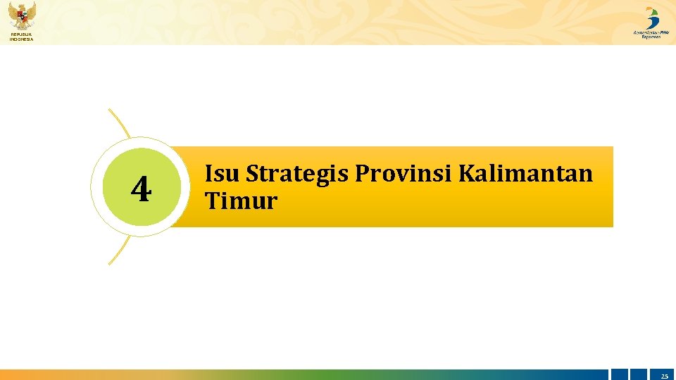 REPUBLIK INDONESIA 4 Isu Strategis Provinsi Kalimantan Timur 25 