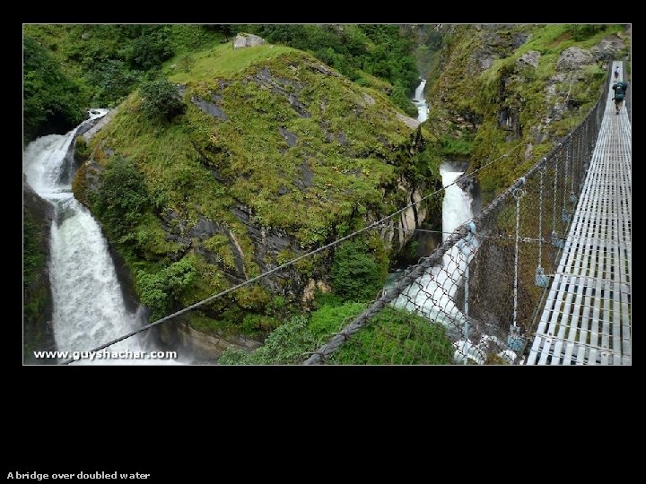 A bridge over doubled water 