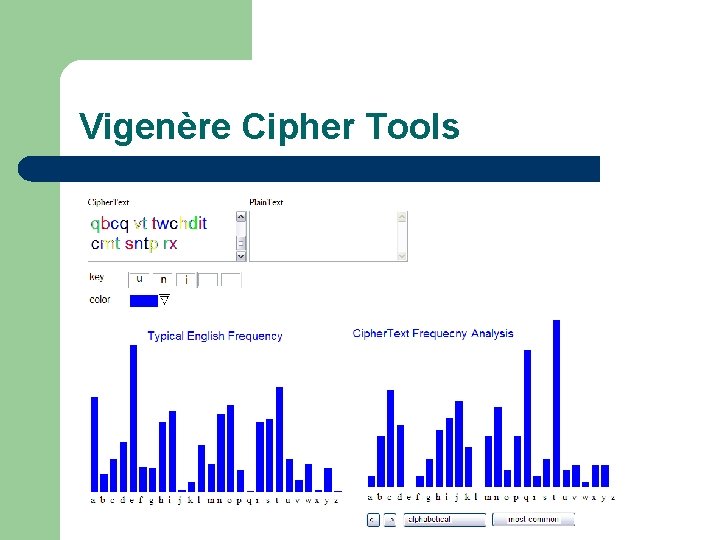 Vigenère Cipher Tools 