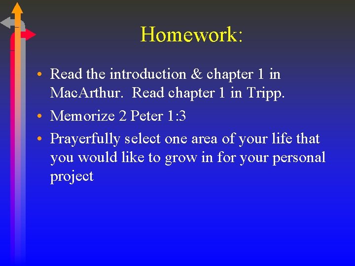 Homework: • Read the introduction & chapter 1 in Mac. Arthur. Read chapter 1