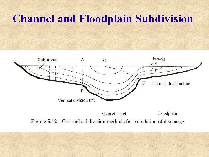 Channel and Floodplain Subdivision 