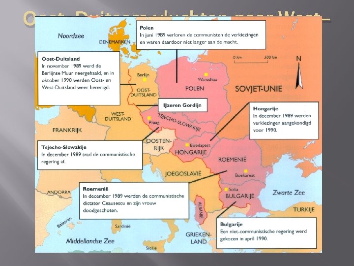 Oost-Duitsers vluchten naar West. Duitsland 