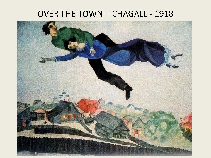OVER THE TOWN – CHAGALL - 1918 