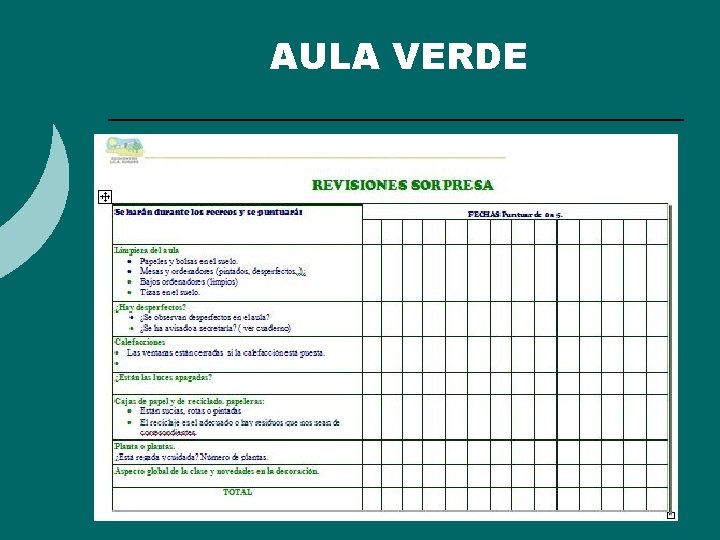 AULA VERDE AULA VERDE