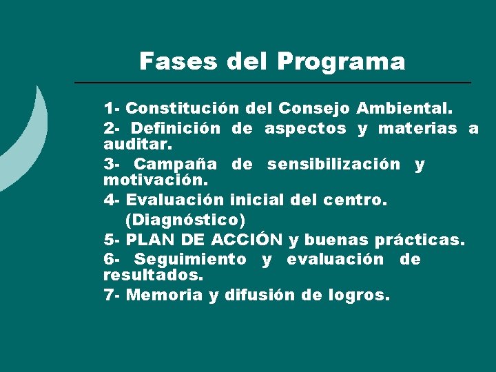Fases del Programa 1. 2. 3. 4. 5. 6. 7. 8. 1 - Constitución Fases del Programa 1. 2. 3. 4. 5. 6. 7. 8. 1 - Constitución