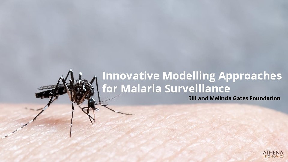 Innovative Modelling Approaches for Malaria Surveillance Bill and Melinda Gates Foundation 