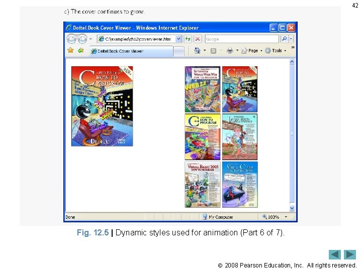 42 Fig. 12. 5 | Dynamic styles used for animation (Part 6 of 7).