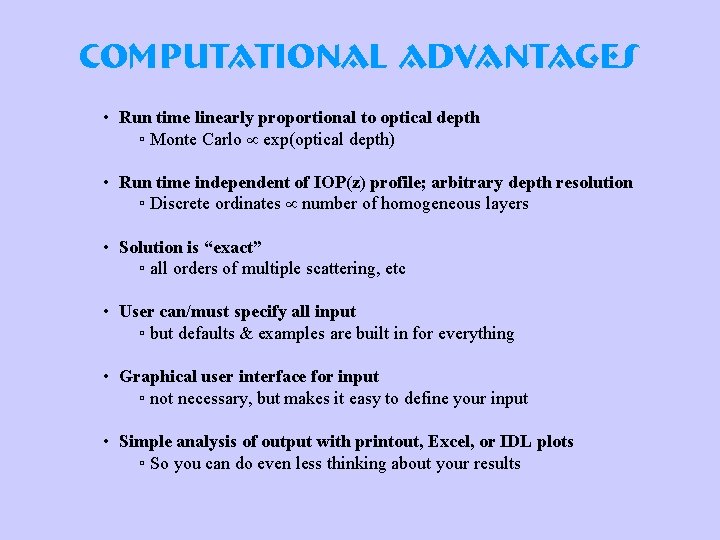 Overview of Hydro LightEco Light Curtis Mobley Vice
