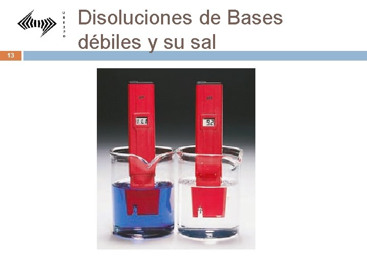 13 Disoluciones de Bases débiles y su sal 