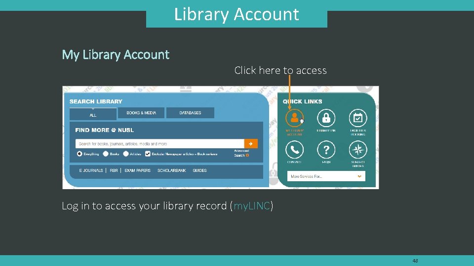 Library Account My Library Account Click here to access Log in to access your Library Account My Library Account Click here to access Log in to access your