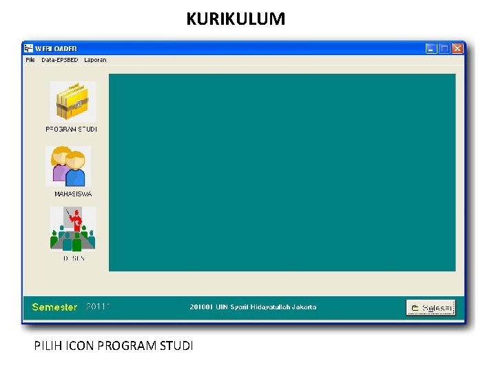 KURIKULUM PILIH ICON PROGRAM STUDI 