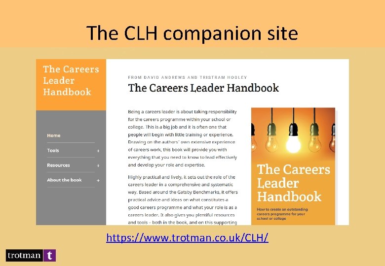 The CLH companion site https: //www. trotman. co. uk/CLH/ 