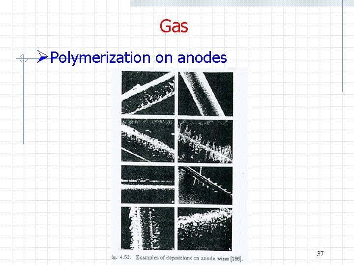 Gas ØPolymerization on anodes 37 