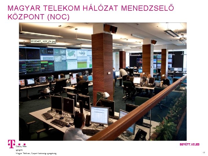 MAGYAR TELEKOM HÁLÓZAT MENEDZSELŐ KÖZPONT (NOC) Gencsy Péter igazgató Magyar Telekom, Csoport biztonsági igazgatóság