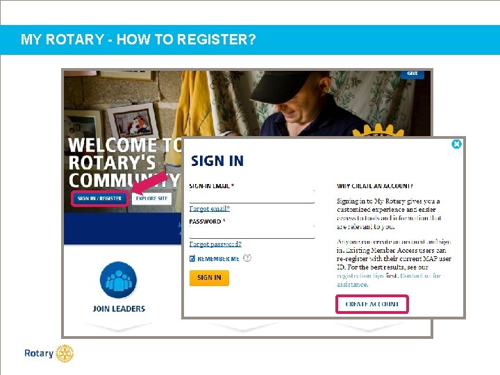 MY ROTARY - HOW TO REGISTER? 