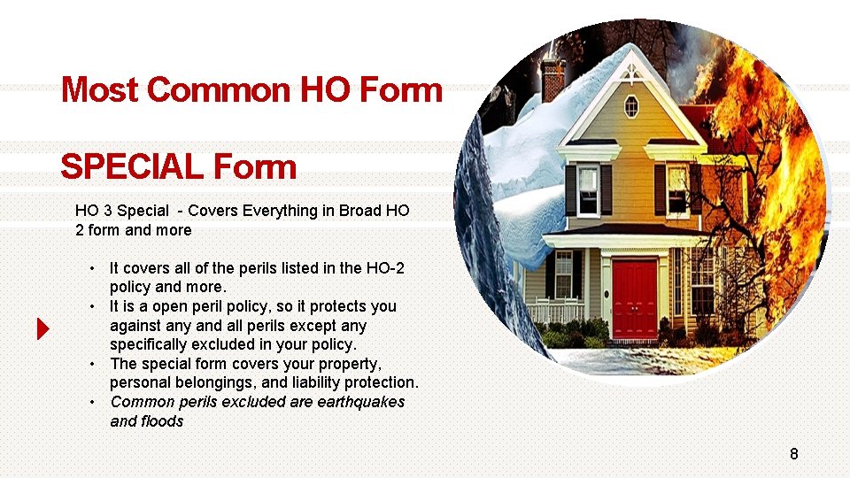 Most Common HO Form SPECIAL Form HO 3 Special - Covers Everything in Broad