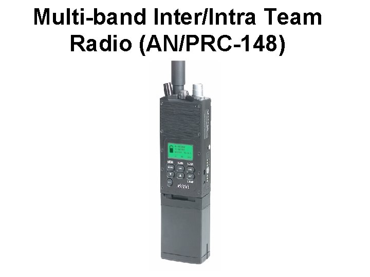 Multi-band Inter/Intra Team Radio (AN/PRC-148) 