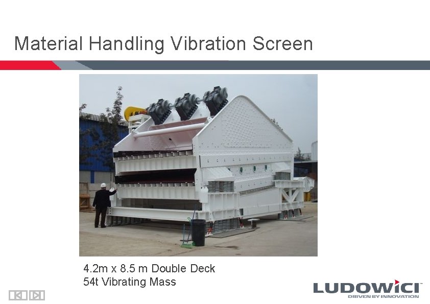 Material Handling Vibration Screen 4. 2 m x 8. 5 m Double Deck 54