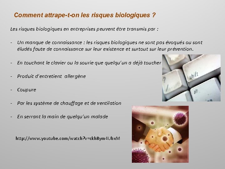 Comment attrape-t-on les risques biologiques ? Les risques biologiques en entreprises peuvent être transmis