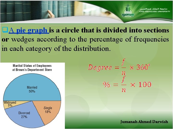 q. A pie graph is a circle that is divided into sections or wedges