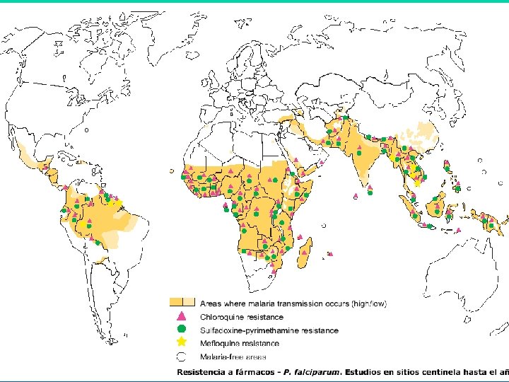 Regiones maláricas del mundo. 