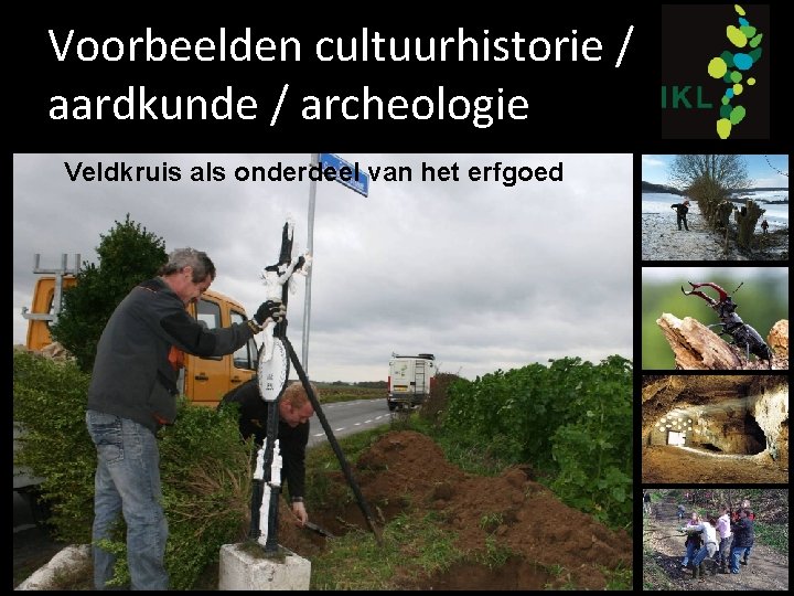 Voorbeelden cultuurhistorie / aardkunde / archeologie Veldkruis als onderdeel van het erfgoed 